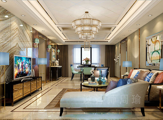 两个男的日女逼的黄带世纪江尚三室两厅168平装修设计效果欣赏